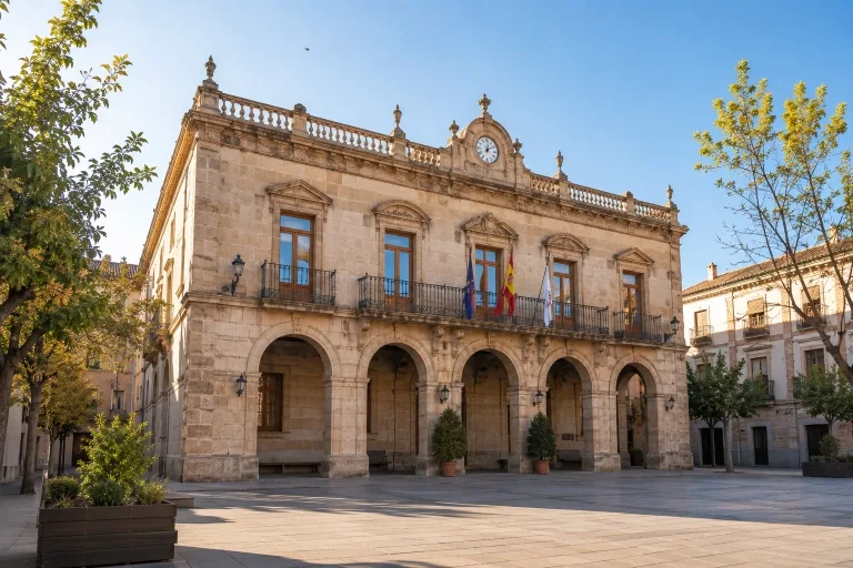 Fachada de un ayuntamiento español